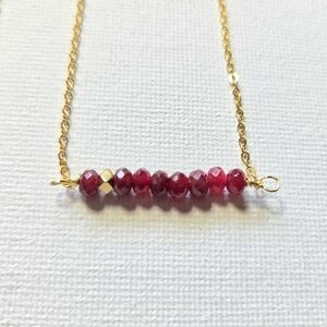 Dainty Garnet Necklace